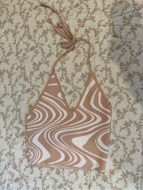 LA Hearts cropped halter top - XS